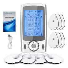 10 Modes 20 Intensity Electric TENS Pulse Body Massager Relaxation Acupuncture Physiotherapy EMS Muscle Stimulator Dual Outputs Rechargeable Massage Device With 10pcs Replacement Pads - Multicolor - View 3