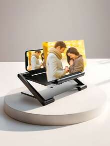 Ultra-Clear HD Screen Mobile Screen Magnifier With Adjustable Height And Foldable Design, 3D Amplifier Mobile Phone Screen VideoMagnifier HD Expander Projector Smart Phone DisplayMagnifying Bracket - Multicolor - View 2