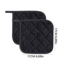 Miếng lót nồi, tấm lót cách nhiệt bằng cotton có thể giặt được, chịu nhiệt, dùng trong nấu nướng và làm bánh. - Xem 15