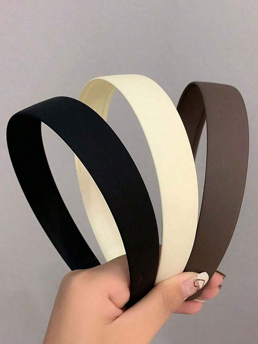 4pcs/1pc Lightweight Solid Color Hair Hoop In Black, Khaki, Brown, Non-Slip Plastic, Fashion, Versatile, Elegant, Minimalist Style Hair Accessories For Women, Suitable For Daily, Casual, Party, Commuting, Vacation, Ponytail, Bun, Face Washing, Makeup, Outfit Matching,Hairband,Hair Hoop Headbands ,Home,Skincare Headband Head Accessories - Nhiều màu 8 - Xem 1
