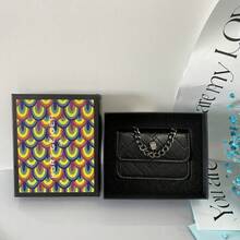 Mini Quilted Square Crossbody Bag For Women Designer Style Chain Purse Chic Gift Box Set Shoulder Bag Luxury Look - Black Single Package + Gift Box - View 1