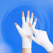 Stay Protected This Summer: Thin Half Finger Sunscreen Gloves For Women - Multicolor - View 2