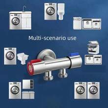 1/4" Angle Valve, Anti-Explosion Household Valve For Kitchen, Bathroom, Balcony, Vanity Cabinet - Multicolor - View 4