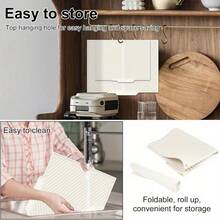 1件装多功能厨房沥水垫 - 防滑、速干、耐热橡胶垫，适用于餐具、器皿和杯子 - 灰色，沥水设计，适用于台面和吧台，厨房沥水垫 | 橡胶沥水垫 | 100% 橡胶包覆 - 灰色 - 查看 12