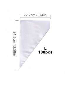 SikeSike 100pcs/Pack Triangular Piping Bags - Essential Decorative Supplies For Cakes, Cookies, Cupcakes And DIY Desserts, Kitchen & Dining Essentials - Clear - View 9
