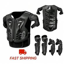 A Black New Motorcycle Armor Adult Motorcycle Protective Armor Outdoor Sports Chest And Back Protection Knight Full Body Armor Off-Road Motorcycle Armor Essential For Riding - MC1019 Armor - View 12