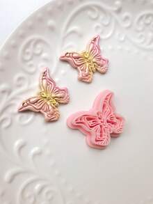 Animal Series: Wolf, Little Lion And Butterfly Polymer Clay Cutting Molds, Suitable For DIY Earring Jewelry Making, Handmade Decorations, Jewelry Making Tools, Perfect For Handmade Women's Earrings And Jewelry Pendants - Animal Series - View 6