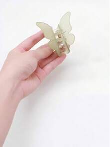 6pcs/Set Women's Plastic Matte Butterfly Small Hair Clips, Hair Claw - Multicolor - View 2