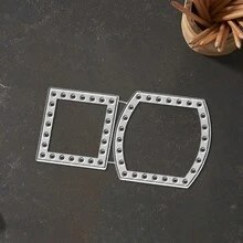 Creative Gift Box Dies, DIY Scrapbooking Album And Embossing Stencil, Greeting Card Making Tool, Card Paper Cutting Crafts ,Gift Card Making Template Die Cuts. - Silver - View 6