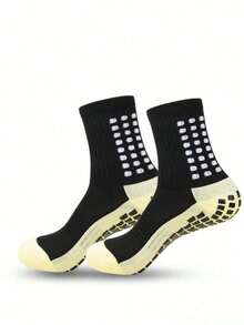 6 Pairs Men's Football/Basketball Socks, Anti-Slip Sports Socks With Non-Slip Pad - Multicolor - View 6