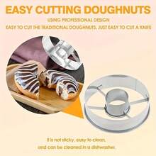 1/2/3pcs Durable Stainless Steel Donut Mold, Homemade Donut, Suitable For Bakery Use, Chocolate Cake Mold, Mousse Ring, Round Cookie Cutter Baking Tool - View 9