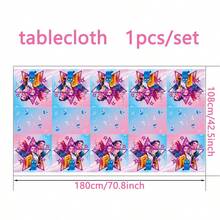 KPOP 96pcs Party Tableware Set, 9/7 Inch Plates, 9oz Cups, Cutlery, Birthday Banner, Tablecloth, Napkins, Anime Summer Birthday Party Supplies - Multicolor - View 11