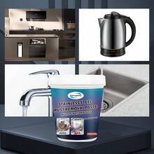 Qisheng Metal Rust Remover Paste, Easy-To-Use Stainless Steel And Iron Cleaner, Removes Rust Stains, Oxidation And Burnt Residues, Suitable For Kitchen And Bathroom - Rust Remover - View 2