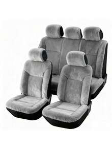 5-Seat Universal Polar Fleece Car Seat Covers - Plush Seat Covers - View 1