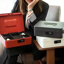 Portable Key Box, Steel Cash Box, Home/Store Storage Cabinet For Keys, Coins, Jewelry - Multicolor - View 6
