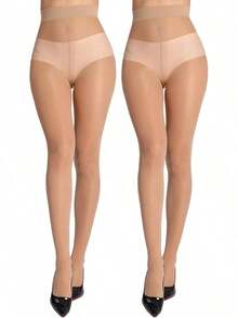 Quần tất cạp cao không đường may màu da, thoải mái, cỡ lớn, trong suốt, định hình vóc dáng, gợi cảm, màu da tự nhiên, phù hợp cho tiệc tùng và mặc hàng ngày. - Nhiều màu - Xem 15