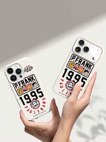 官方授权 Paul Frank 液态硅胶手机壳，全包防震摄像头保护，卡通猴子、长颈鹿、兔子、熊图案，数字和字母图案，全新设计，兼容 13/14/15/16/17 Pro Max - 彩色 - 查看 6