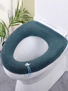 Toilet Seat Cover, Thickened Plush Toilet Seat With Handle, Suitable For All Seasons, Warm And Fashionable - Multicolor - View 10
