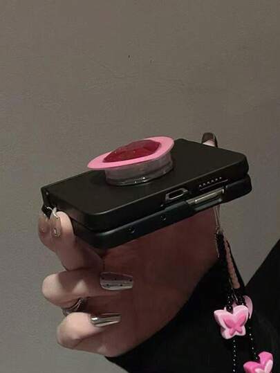 高级3D智能手机支架 | 创意糖果色心形宝石气囊支架 | 情人节/生日礼物 | 可伸缩粘性指环配件