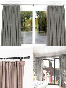 Micasa 优雅不锈钢窗帘杆，黑色 - 查看 5