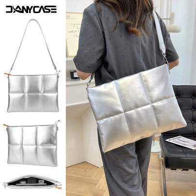 13.3-14 英寸防水笔记本电脑斜挎包/公文包，带肩带，兼容 HP Air Pro 13.3/14 等品牌