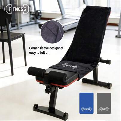 40*95厘米/15.74*37.4英寸 轻便速干柔软吸水防滑健身毛巾、运动毛巾、多功能浴巾、颈巾，时尚简约刺绣设计，适合健身或运动爱好者、户外跑步、健身器材垫、锻炼、瑜伽等。