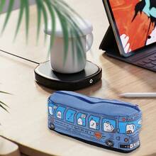 Pencil Case Creative Large Capacity Bus Pencil Case Cartoon Pencil Case Student Bus Pencil Case Stationery Case School Supplies - Màu vàng - Xem 5