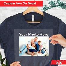 Customized DTF Transfer Printing, Personalized Photo Printing, Custom Heat Press, DIY DTF, Custom Text Heat Transfer, Custom DTF, Print And Use Instantly, DTF Stickers, Personalized Heat Transfer Film, Washable Printed Labels And Badges, Suitable For Clothing, T-Shirts, Pillows, Bags, Shoes, Hats, Custom Patches, DIY Craft Materials, Unique Holiday Gifts, Very Meaningful - Multicolor - View 5