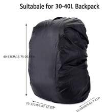 White Base Backpack Rain Cover, 30-40L Waterproof Rain Cover, Reflective Backpack Rain Cover, Dust-Proof/Anti-Theft/Cycling/Hiking/Camping/Travel/Outdoor Activities, Back To School - Multicolor - View 4