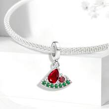 1 hạt trang trí hình quả kiwi, thích hợp để tự làm vòng tay/vòng đeo tay, phụ kiện thời trang dành cho nữ. - hạt cườm - Xem 8