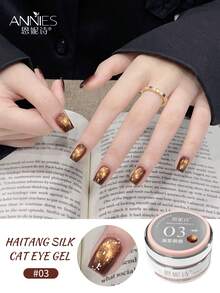 annies 5ml Haitang Silk Series Cat Eye Gel 8 Colors Begonia Satin Texture High Shine, Easy To Apply Professional Nail Art Gel For All Seasons 1pc/8pcs - Nhiều màu - Xem 8