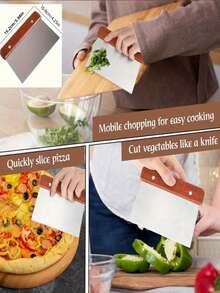 1/3件套不锈钢多功能厨房工具 - 面团切割器、蔬菜切碎器和烘焙配件 - 彩色 - 查看 6