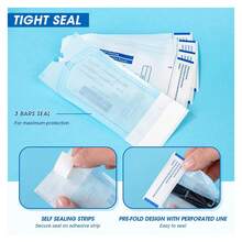 200Pcs/Box Dental Disposable Sterilization Pouch Bags Puncture Self-Sealing Bag Tattoo Dental Nail Art Accessories Tattoo Tools - Multicolor - View 4