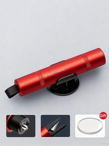 A Multifunctional Car Safety Hammer, Integrating A Car Window Breaker And Seatbelt Cutter, Serving As An Emergency Escape Tool. Made Of ABS And Alloy Materials, Compact And Portable Design With A Convenient Mounting Bracket. This Is A Fashionable Metal Appearance Car Safety Device. - A - View 13