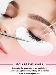 200 Pairs Silver Eyelash Extension Patches, Eyelash Extension Isolation Stickers, Eyelash Extension Protective Eye Pads, Suitable For Home, Travel, Eyelash Salon And Other Professional Eyelash Tools - Silver - View 4