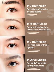 unny club Natural Invisible Double Eyelid Stickers, Waterproof Long Lasting Eye Makeup Tool,Suitable For Daily Makeup Use - Multicolor - View 4