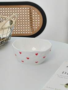 Cabin Kangaroo 1个/2个/4个手工陶瓷碗，不对称手绘心形极简设计，外观精美，造型可爱，适合盛放酸奶、沙拉、汤，也适合新年家庭聚会、派对等场合，易于清洗，可用洗碗机和消毒器消毒。 - 彩色 - 查看 15