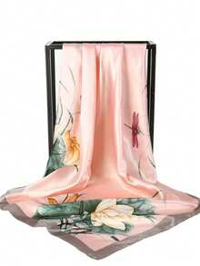 1pc Lightweight Fashionable Leaf-Shaped Fresh & Generous Scarf/Shawl - Multicolor - View 8