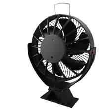 Heat Powered Fireplace Fan 6 Blades Silent Wood Stove Fan With Protective Cover And Handle For Gazebo - Other - View 9