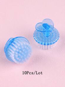 2支/4支/6支/10支装心形指甲清洁刷，圆头指甲除尘刷，角质层清洁刷，污垢去除刷，多功能刷 - 彩色 - 查看 17