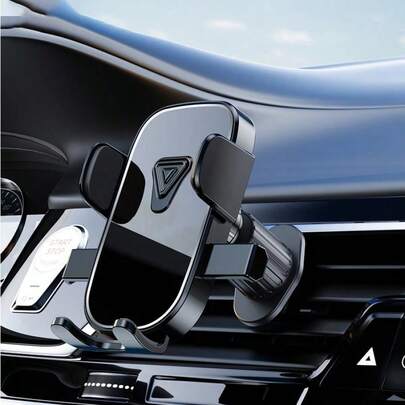 360°旋转后视镜手机支架，适用于汽车空调出风口和仪表盘安装，ABS材质，不防水，形状可调节，汽车配件