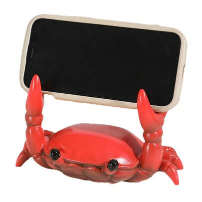 1 Giá đỡ trang trí hình con cua, có thể dùng làm giá đỡ điện thoại, giá đựng bút, giá đựng kính, giá đựng cọ trang điểm, thích hợp để trang trí bàn làm việc trong nhà, phòng và nhiều nơi khác, thiết kế chống trượt giúp giữ ổn định.