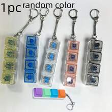 四指钥匙扣 | 小巧精致，舒缓压力，易于使用，可重复使用，适合日常携带，塑料和金属材质 - 彩色 - 查看 5