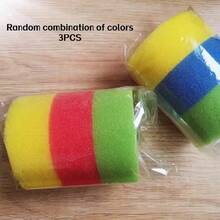 3/4pcs Set Thick Multi-Color Smiling Face Sponges, Random Colors (Pink, Yellow, Green, Blue), Multi-Purpose Cleaning Sponges, Suitable For Dishes, Pots, Sinks, Countertops, Practical Household Cleaning Essentials - Random Color - View 11