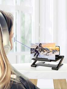 Ultra-Clear HD Screen Mobile Screen Magnifier With Adjustable Height And Foldable Design, 3D Amplifier Mobile Phone Screen VideoMagnifier HD Expander Projector Smart Phone DisplayMagnifying Bracket - Multicolor - View 11