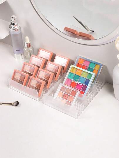 1pc Eyeshadow Palette Organizer Box, Matte Makeup Storage Case, Acrylic Eyeshadow Palette Makeup Organizer, Jewelry Box, Makeup Bag, Brush Holder, Perfume Organizer, Gift Bag, Gift For Her, Christmas Gift, Creative Gift For Women, Room Decor