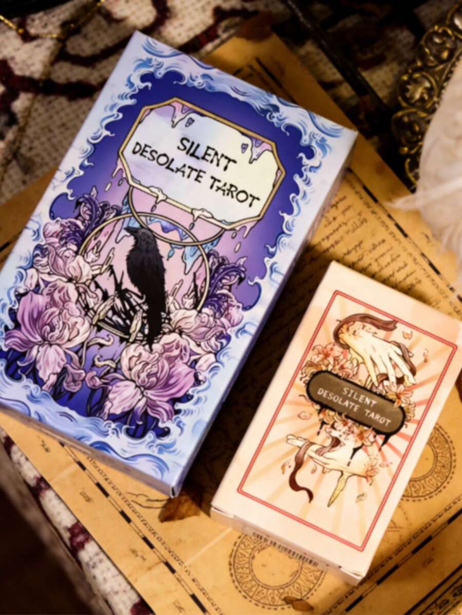 原创“寂静荒芜”塔罗牌，空灵唯美，浪漫疗愈，适用于节日、婚礼、音乐节、圣诞节、情人节、愚人节等场合，带来轻松愉悦的游戏体验。 - 1pcs - 查看 1