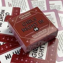 互动式派对迷你卡牌游戏，专为女性社交聚会设计，包含50个趣味活动建议，帮助朋友们度过一个有意义的夜晚。 - 彩色 - 查看 2