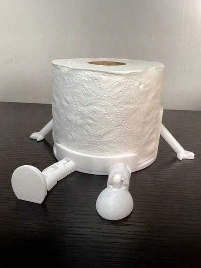Giá đỡ giấy vệ sinh hình người sáng tạo Madebyblanc - Thiết kế tư thế ngồi thú vị, làm bằng nhựa ABS, thích hợp để đựng giấy vệ sinh trong phòng tắm / Trang trí nhà cửa độc đáo / Tủ đựng đồ để bàn, cho phòng tắm / phòng ngủ / phòng khách, dịp Halloween / Lễ Tạ ơn / Giáng sinh, làm quà tặng cho bạn bè / gia đình / chủ nhân, phong cách tối giản (Giá đỡ giấy vệ sinh / Hộp đựng đồ trong phòng tắm / Trang trí nhà cửa vui nhộn / Quà tặng hài hước / Quà tặng độc đáo / Phụ kiện phòng tắm / Hộp đựng đồ để bàn)