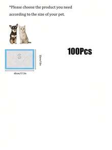 100pcs Pet Pee Pads, Dog Pee Pads, Training Pads, Thickened Pads, Urine-Proof, Essential For Pet Owners To Keep Home Clean And Odor-Free, Best Gift For Dogs, Pet Supplies, Pet Pee Pads - Multicolor - View 14